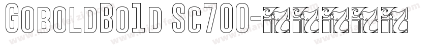 GoboldBo1d Sc700字体转换
